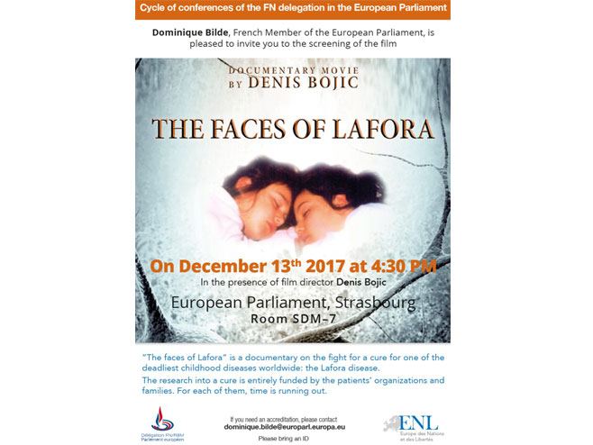 Film "Lica Lafore" pred poslanicima Evropskog parlamenta u Strazburu 13. decembra