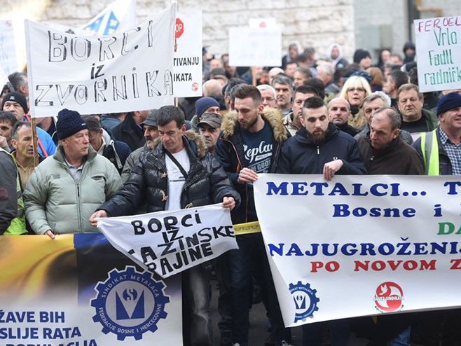 Sarajevo- protest - Foto: klix.ba