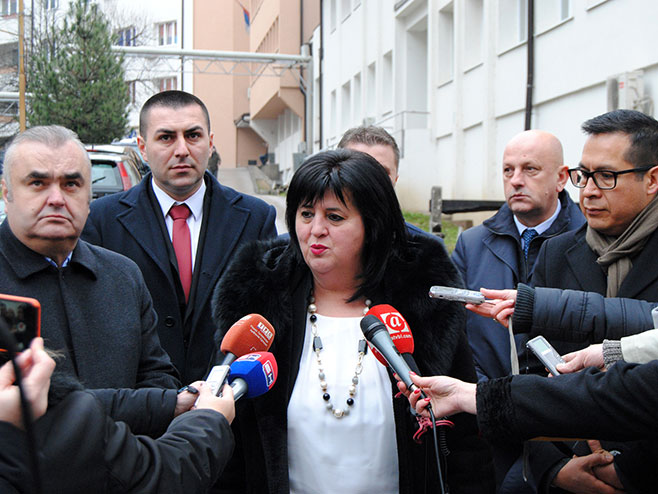 Srebrenka Golić u Zvorniku - Foto: SRNA