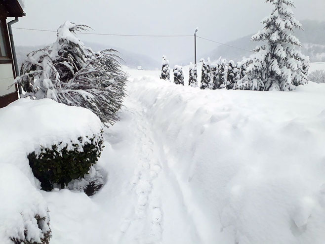 Krupa na Uni - snijeg - Foto: SRNA