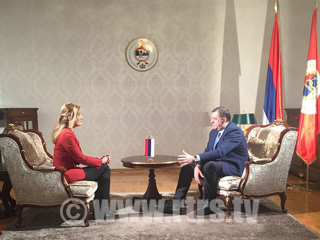 Milorad Dodik, intervju za RTRS - Foto: RTRS