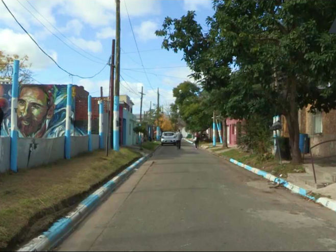 Rosario, rodni grad Lionela Mesija, ofarban u boje argentinske zastave - Foto: Screenshot/YouTube