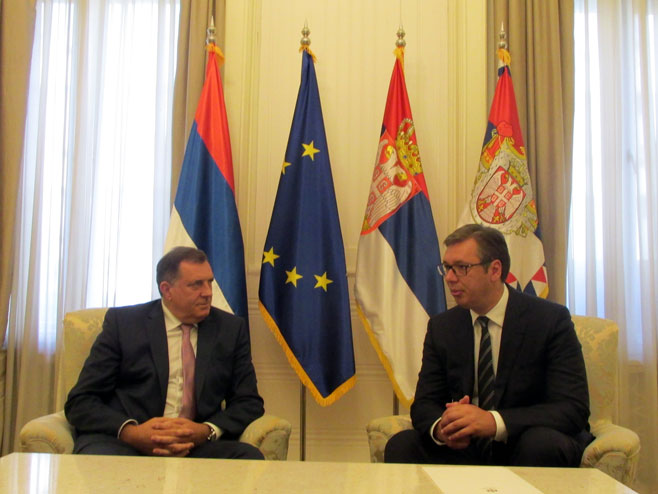 Milorad Dodik i Aleksandar Vučić - Foto: SRNA