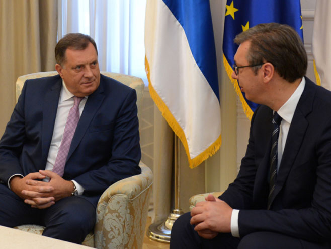 Milorad Dodik i Aleksandar Vučić, arhiv - Foto: TANЈUG