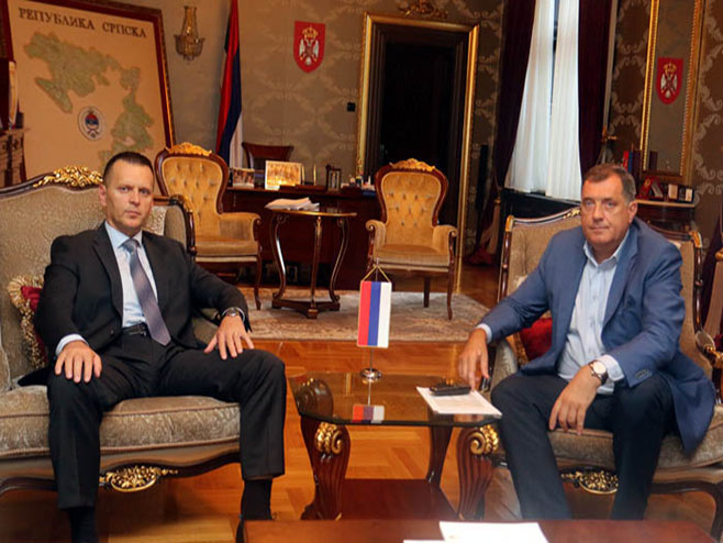 Milorad Dodik i Dragan Lukač - Foto: SRNA