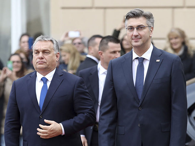 Orban i Plenković - Foto: AP