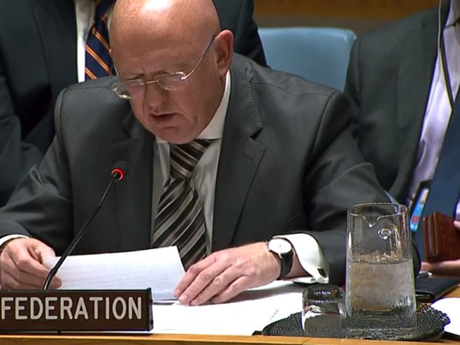 Ambasador Rusije pri UN Vasilij Nebenzja - Foto: Screenshot