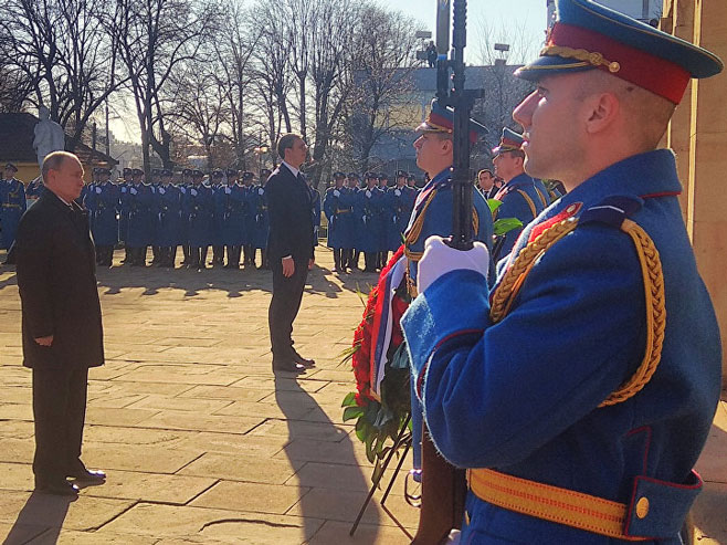 Vučić dočekao Putina na crvenom tepihu (Foto:© Sputnik / Aleksandar Milačić) - 