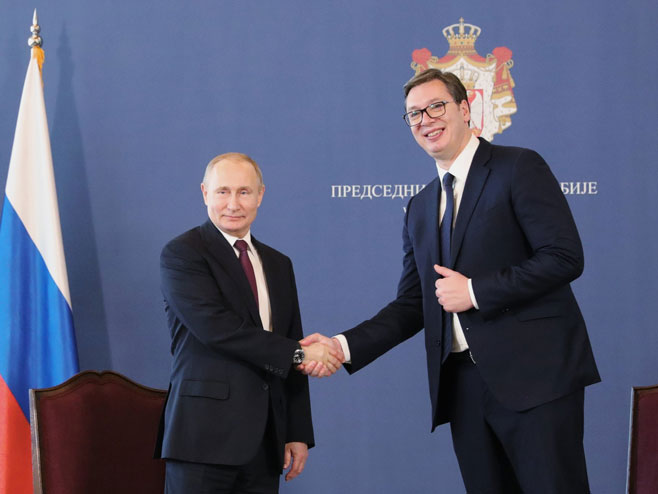 Putin i Vučić   (Foto:twitter.com/KremlinRussia) - 