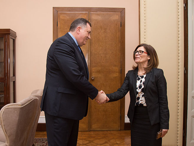 Milorad Dodik razgovarao je sa ambasadorkom Slovenije u BiH (foto: predsjednistvobih.ba) - 