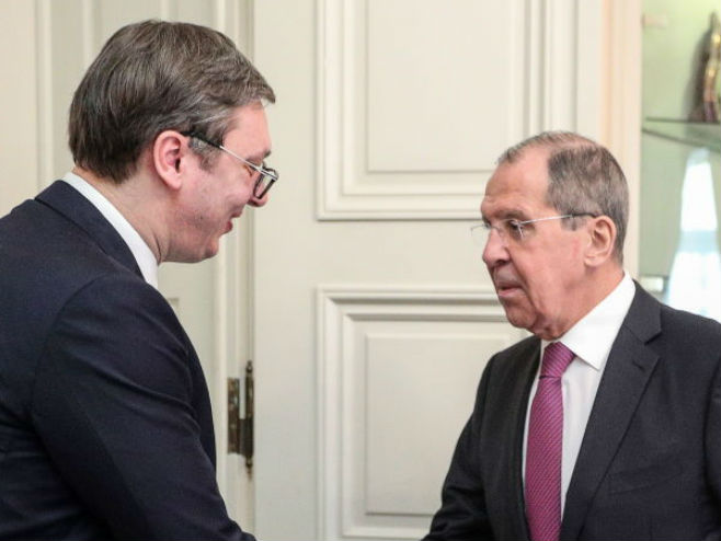 Vučić i Lavrov u Minhenu - Foto: Getty Images