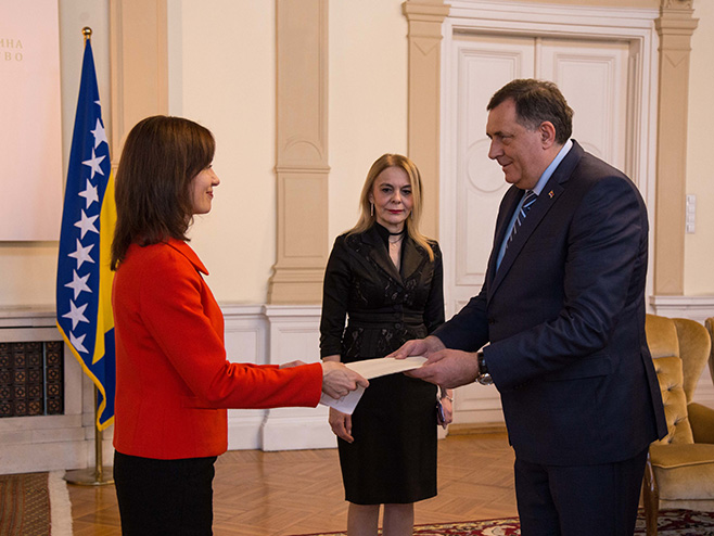 Dodik i Karelson (Foto: predsjednistvobih.ba) - Foto: RTRS