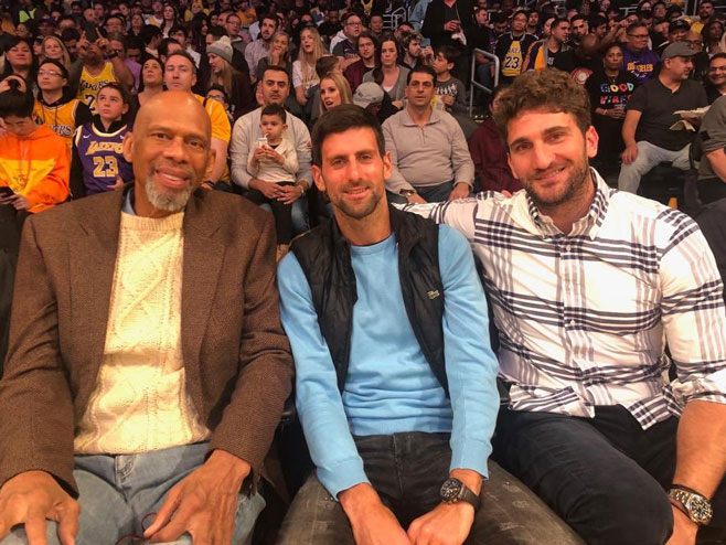 Đoković u društvu DŽabara (foto: twitter.com/DjokerNole) - 