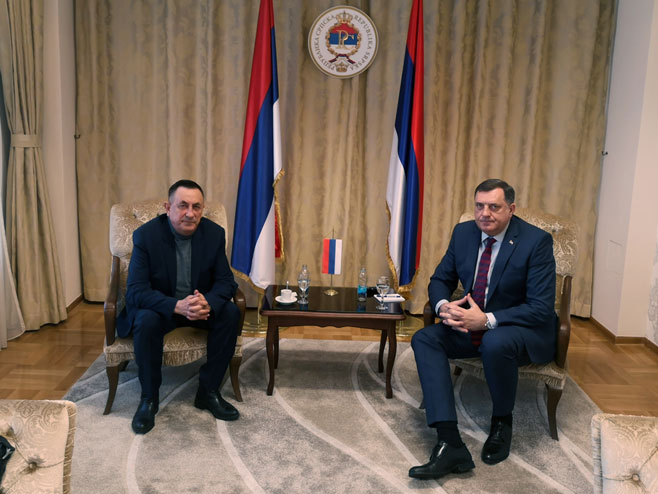 Milorad Dodik i Milovan Bjelica - Foto: RTRS