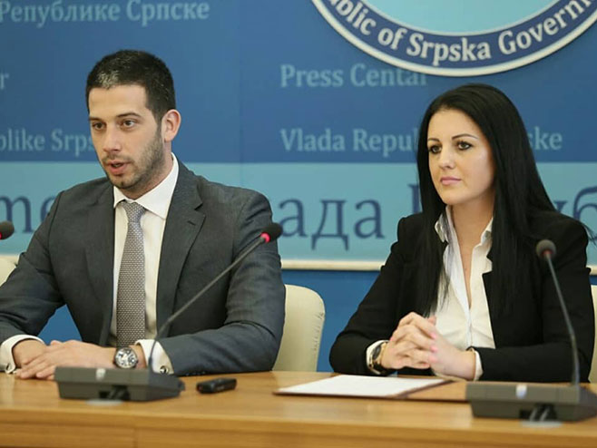 Vanja Udovičić i Sonja Davidović - Foto: RTRS