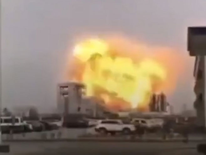 Razorna eksplozija u kineskoj fabrici - Foto: Screenshot