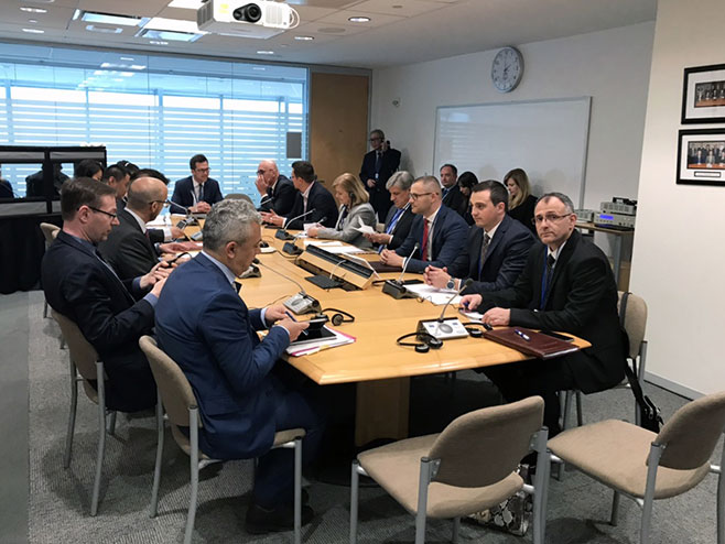 Delegacija Vlade Srpske na sastanku sa MMF-om u Vašingtonu - Foto: SRNA