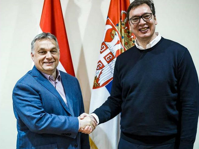 Vučić sa Orbanom u Subotici (Foto: Instagram/Budućnost Srbije) - 