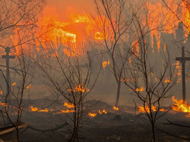 Besni požar na Bajkalu (Foto: Sputnik / Denis Mukimov) - 