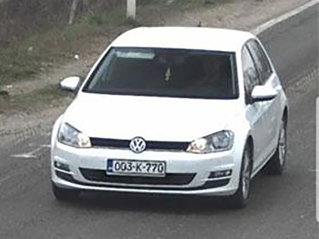 Auto koje je vozio Benedi Đukanović - Foto: SRNA