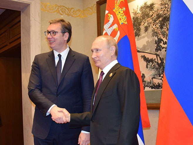 Vučić i Putin - Foto: TANЈUG