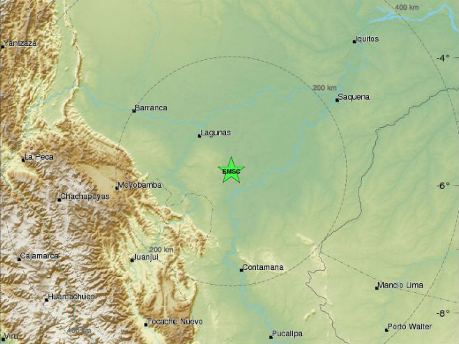 Zemljotres u Peruu (foto:emsc.eu) - 