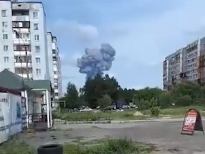 Serija eksplozija u fabrici u Rusiji - Foto: Twitter