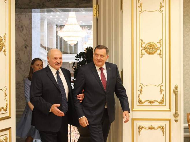 Milorad Dodik-Aleksandar Lukašenko - Foto: RTRS