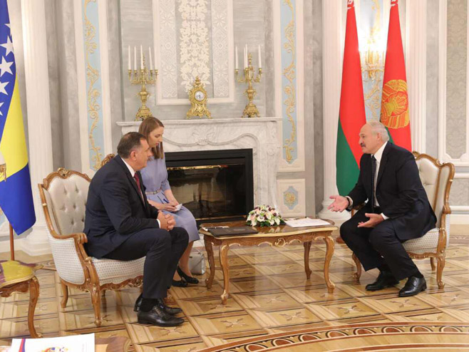 Milorad  Dodik-Aleksandar Lukašenko - Foto: RTRS
