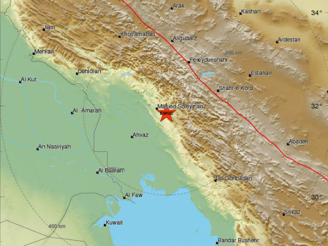 Zemljotres u Iranu (Foto: EMSC) - 