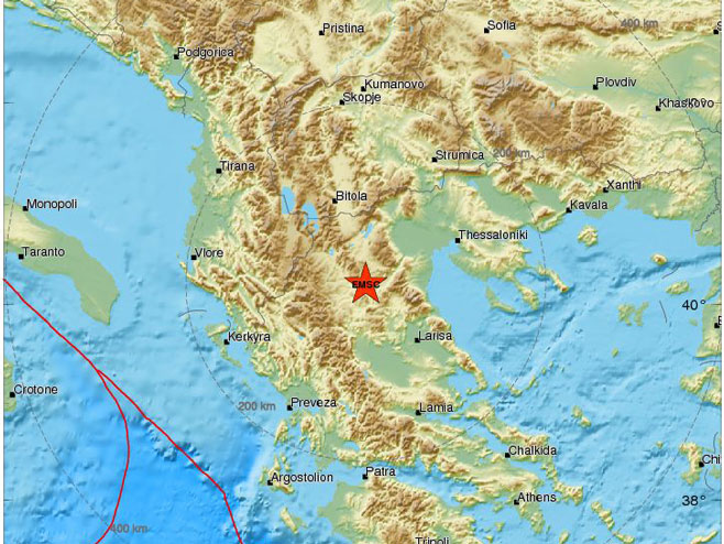 Zemljotres na sjeveru Grčke (Foto: www.emsc-csem.org) - 