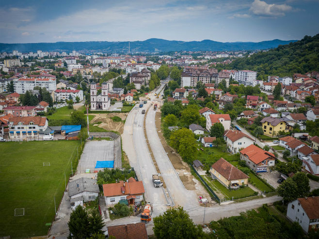 Izgradnja Istočnog tranzita kod stadiona FK Naprijed (Foto: banjaluka.rs.ba) - 
