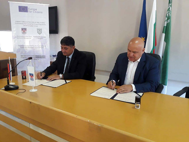 Drljača i Mihaelov - potpisivanje Sporazuma - Foto: SRNA