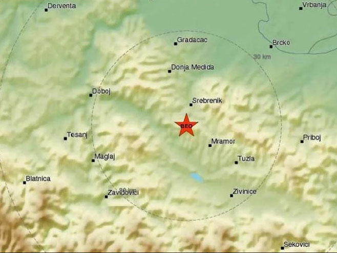Zemljotres u Tuzli - Foto: Screenshot