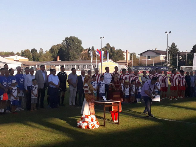 Milorad Dodik i Petar Đokić na svečanosti u Derventi - Foto: SRNA