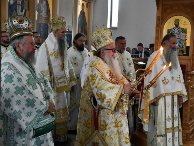 Vladika Hrizostom služio liturgiju u Andrićgradu - Foto: SRNA