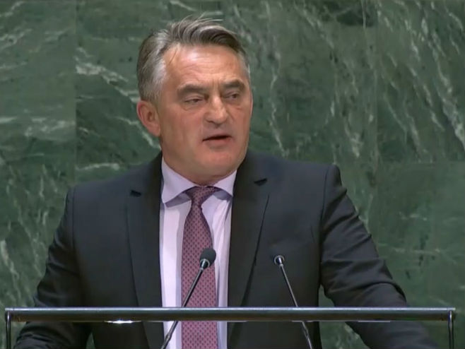 Željko Komšić u Generalnoj skupštini UN - Foto: Screenshot