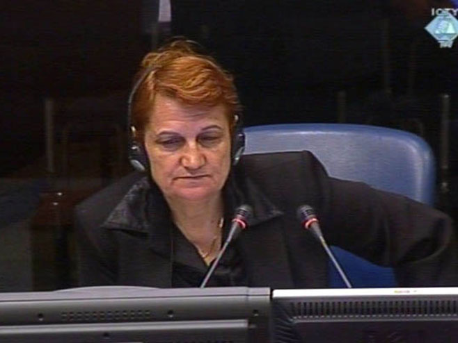 Danica Marinković na svjedočenju u Hagu - 