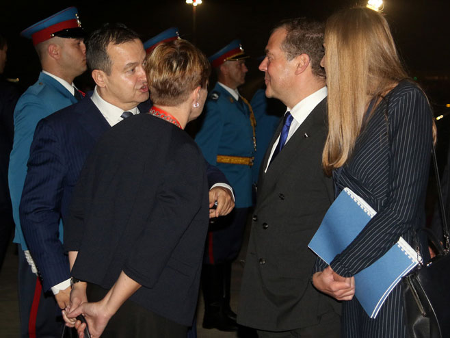 Medvedev otputovao iz Veograda (foto:Tanjug/Ognjen Stevanović) - 