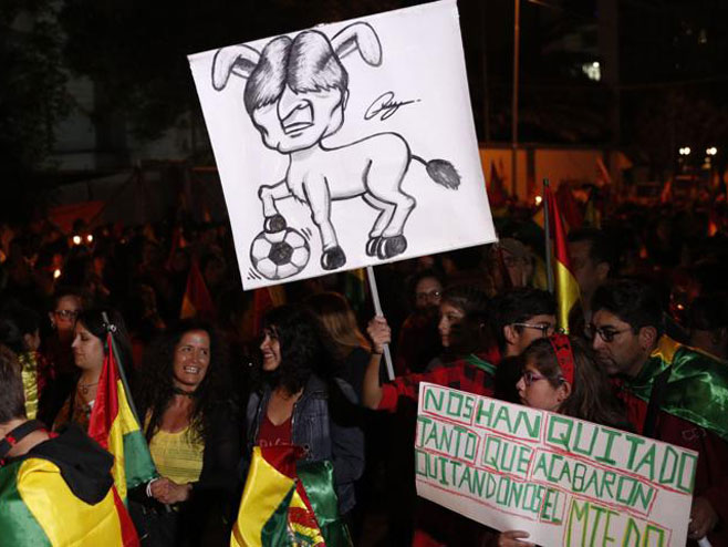 Protesti protiv Eva Moralesa - Foto: AP