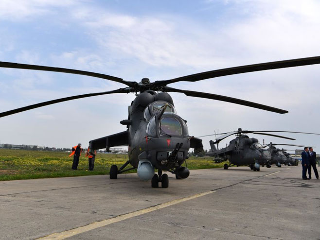 Helikopteri Mi-35M sletjeli u Beograd (foto: Ministarstvo odbrane Srbije) - 