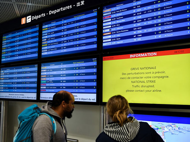 Štrajk na aerodromima u Francuskoj - Foto: AFP