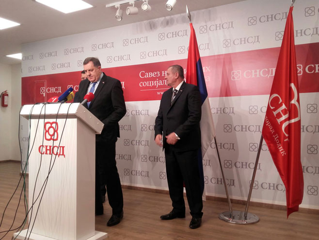 Dodik i Višković - Foto: RTRS
