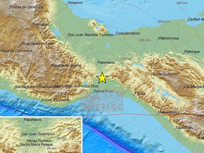 Zemljotres u Meksiku (Foto: EMSC) - 