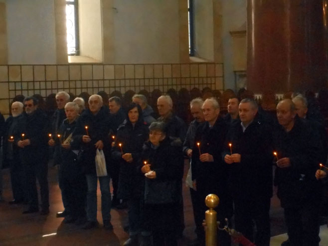 Beograd-Crkva Svetog Marka: parastos za 348 Srba ubijenih u akciji Maslenica - Foto: SRNA