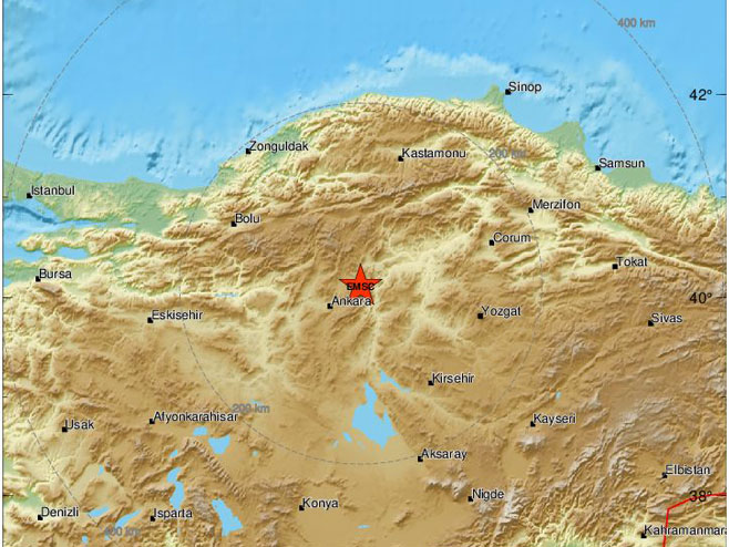Zemljotres pogodio Tursku (Foto: EMSC) - 
