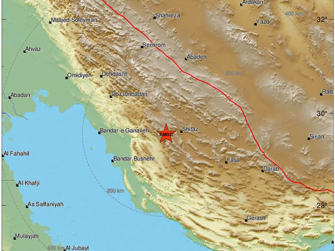 Zemljotres u Iranu (Foto: EMSC) - 