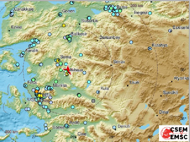 Zemljotres - Turska (foto:EMSC) - Foto: Twitter