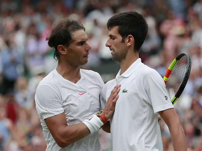 Nadal i Đoković (foto: AP / Andrew Couldridge) - 