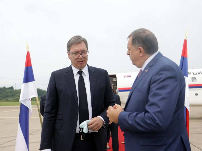 Vučić i Dodik - Foto: SRNA